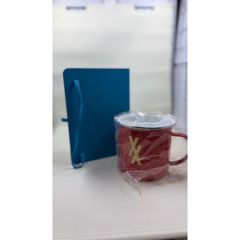 Machine Gun Kelly MGK Lost Americana Tour Enamel Mug and Journal Set Red Blue XX